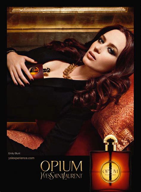 Yves Saint Laurent Opium perfume commercial featuring Emily 